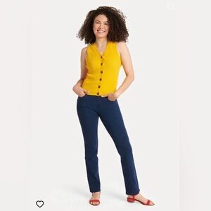 Betabrand Straight-Leg 4-Pocket Yoga Denim Jeans W1536-IN